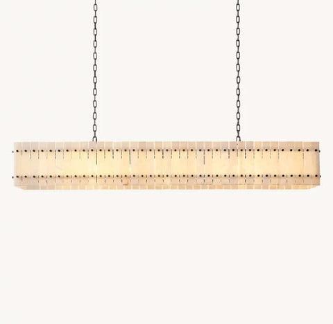 Aurelius Alabaster Linear Chandelier 72''