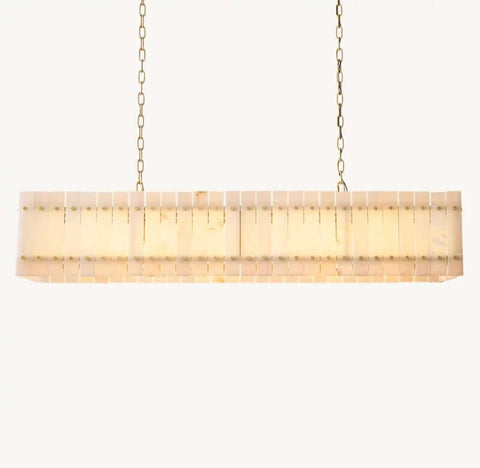 Aurelius Alabaster Linear Chandelier 54''
