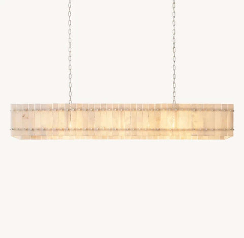 Aurelius Alabaster Linear Chandelier 72''
