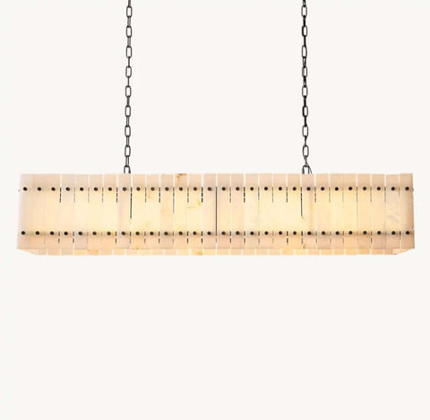 Aurelius Alabaster Linear Chandelier 54''