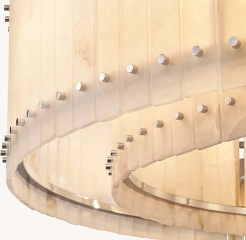 Aurelius Alabaster Round Chandelier 22''