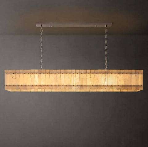 Aurelius Alabaster Linear Chandelier 72''