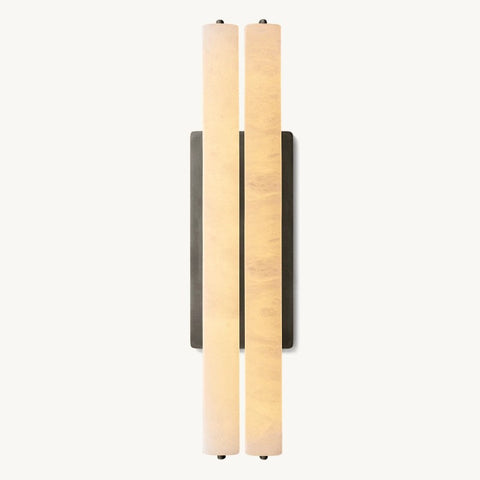 Audon Alabaster Double Sconce