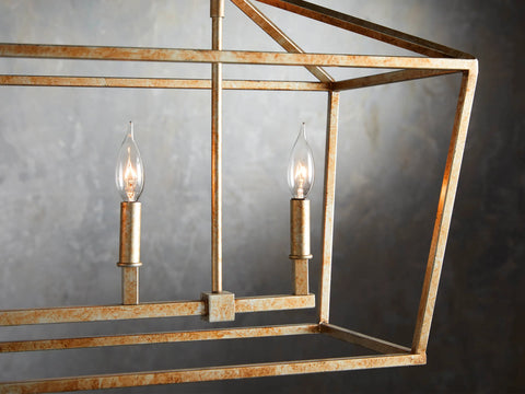 Garnet 41" Rectangular Chandelier