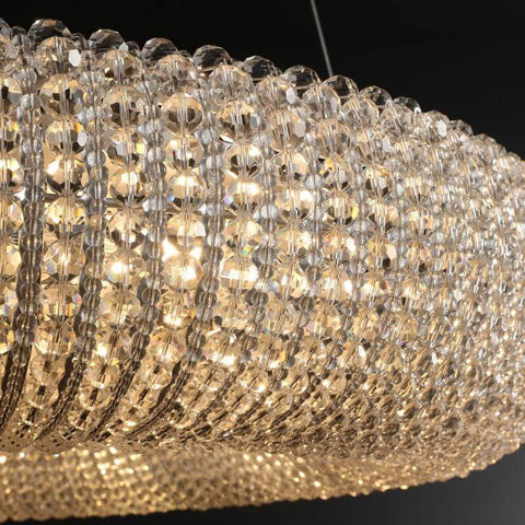 Halo Crystal Round LED Chandelier 41''