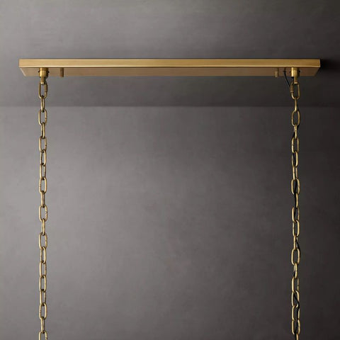 Harley Calcite Rectangle Chandelier 74''