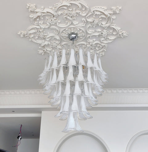 Murano Glass Petals Chandelier