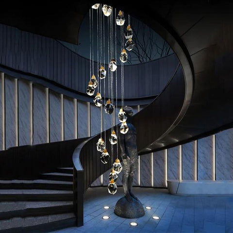 Custom Nicole Crystal Staircase Chandelier 36''