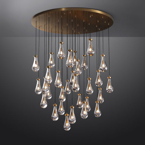 Raindrop Round Chandelier 60''