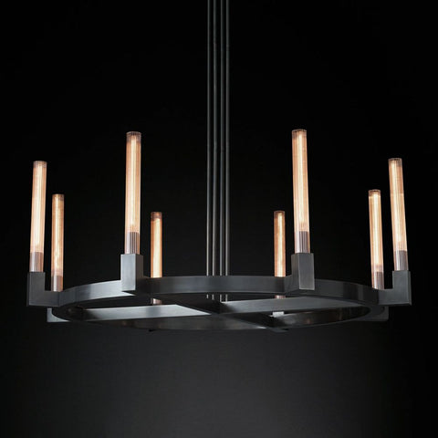 Cannel Round Chandelier 48''