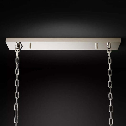 Ryan Rectangle Triangular Crystal Chandelier 60"W
