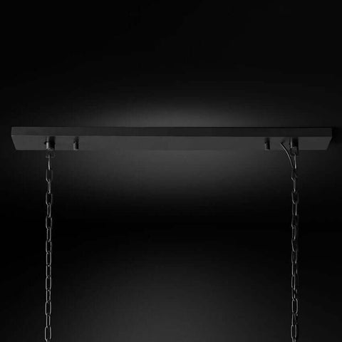 Ryan Rectangle Triangular Crystal Chandelier 60"W