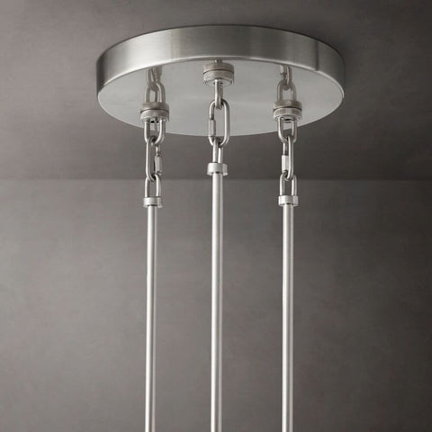 Samurai Clear Round Chandelier 52"D