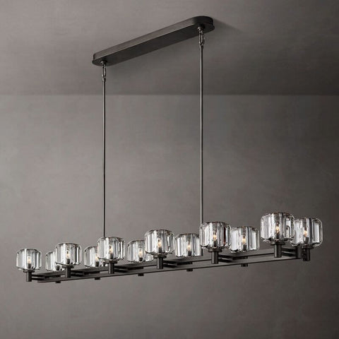 Sebendek Double Linear Chandelier 72''