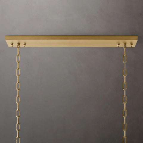 Ryan Tiered Rectangle Triangular Crystal Chandelier 49"W
