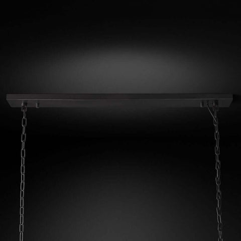 Ryan Tiered Rectangle Triangular Crystal Chandelier 72"W