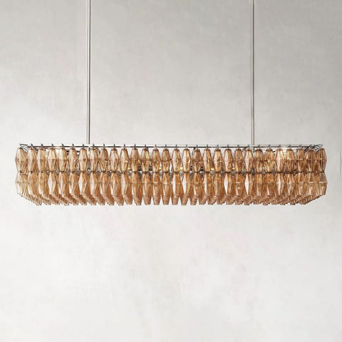 Tara Rectangle Single Chandelier 74''W
