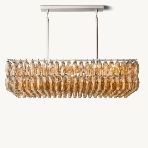 Tara Rectangle Single Chandelier 54''W