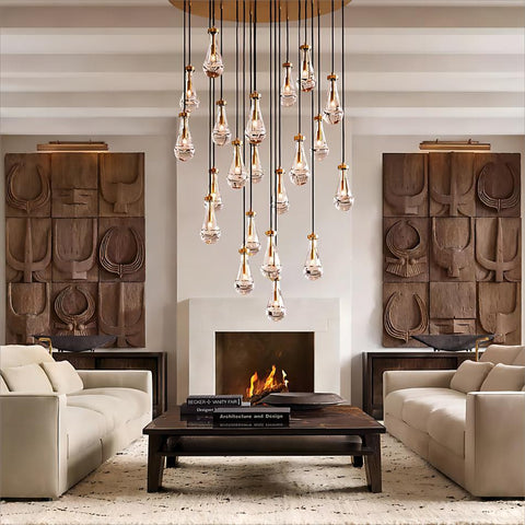 Raindrop Round Chandelier 47''