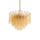 Golden Amber Murano Glass Chandelier