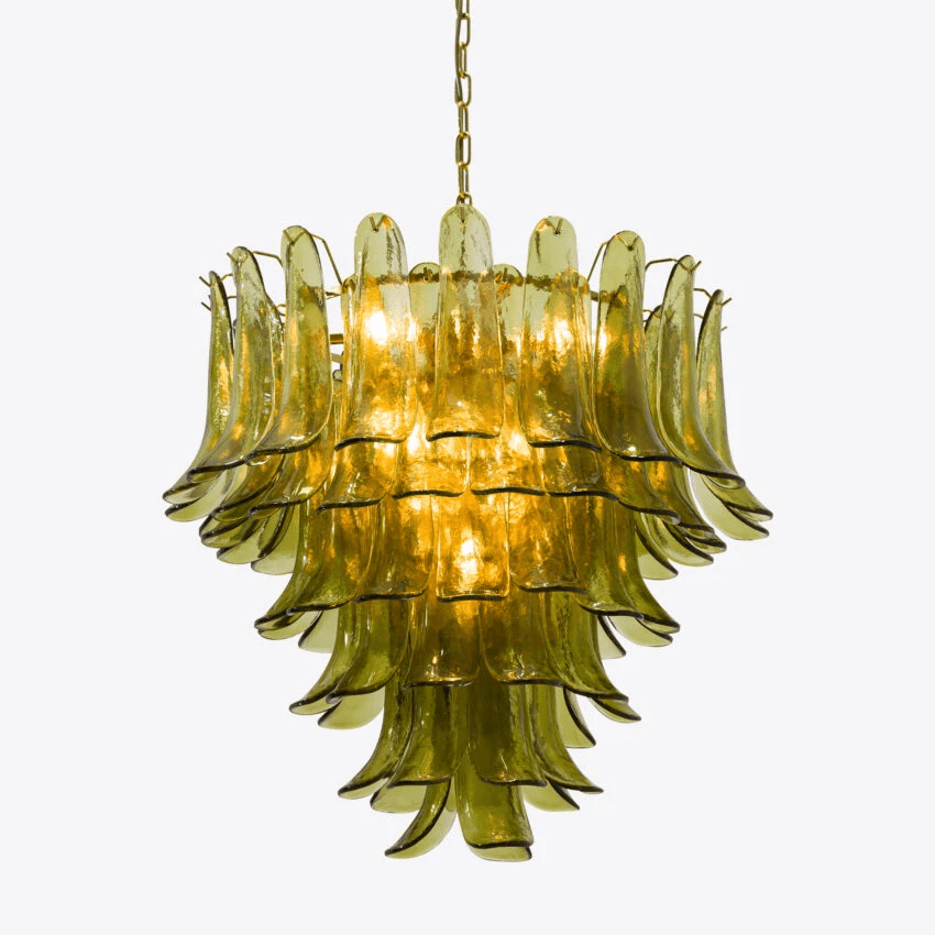 Green Petalo Chandelier