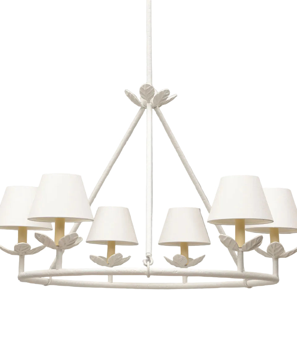 Montferrat Leaf Chandelier 6 Light