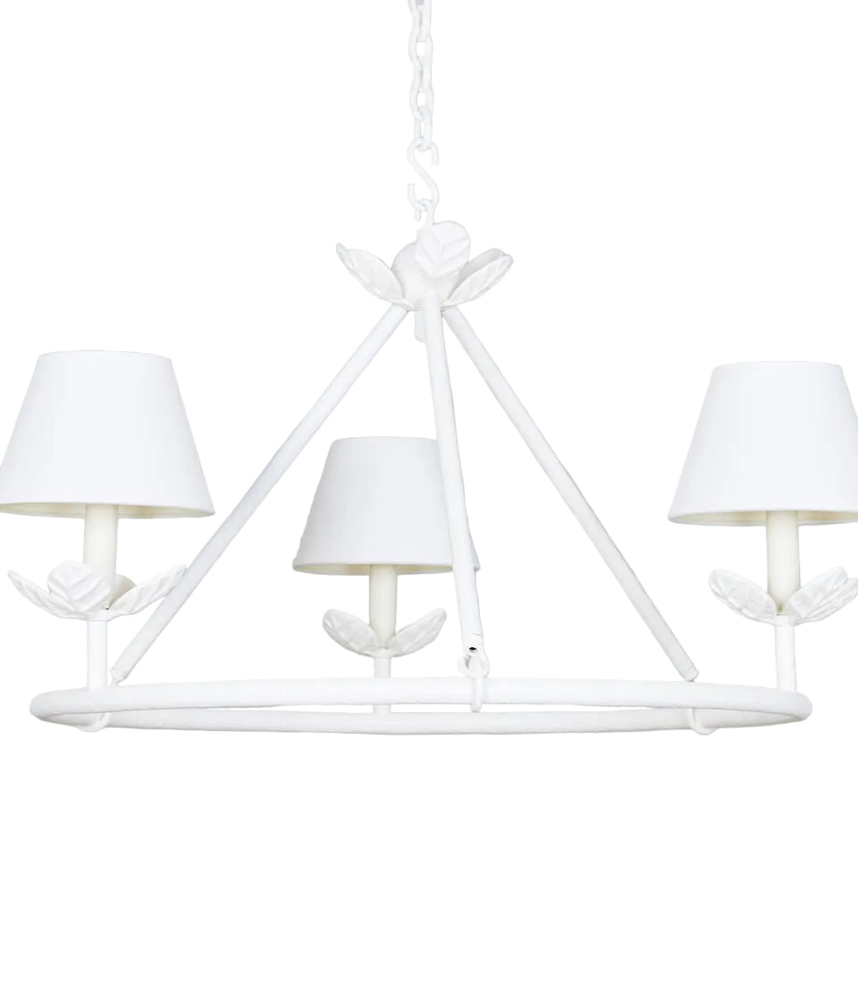 Montferrat Leaf Chandelier 3 Light