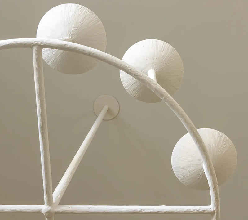 Circle of 8 Cups Plaster Chandelier