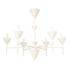 Custom Plaster Gaston Six-Arm Chandelier/ Fixture