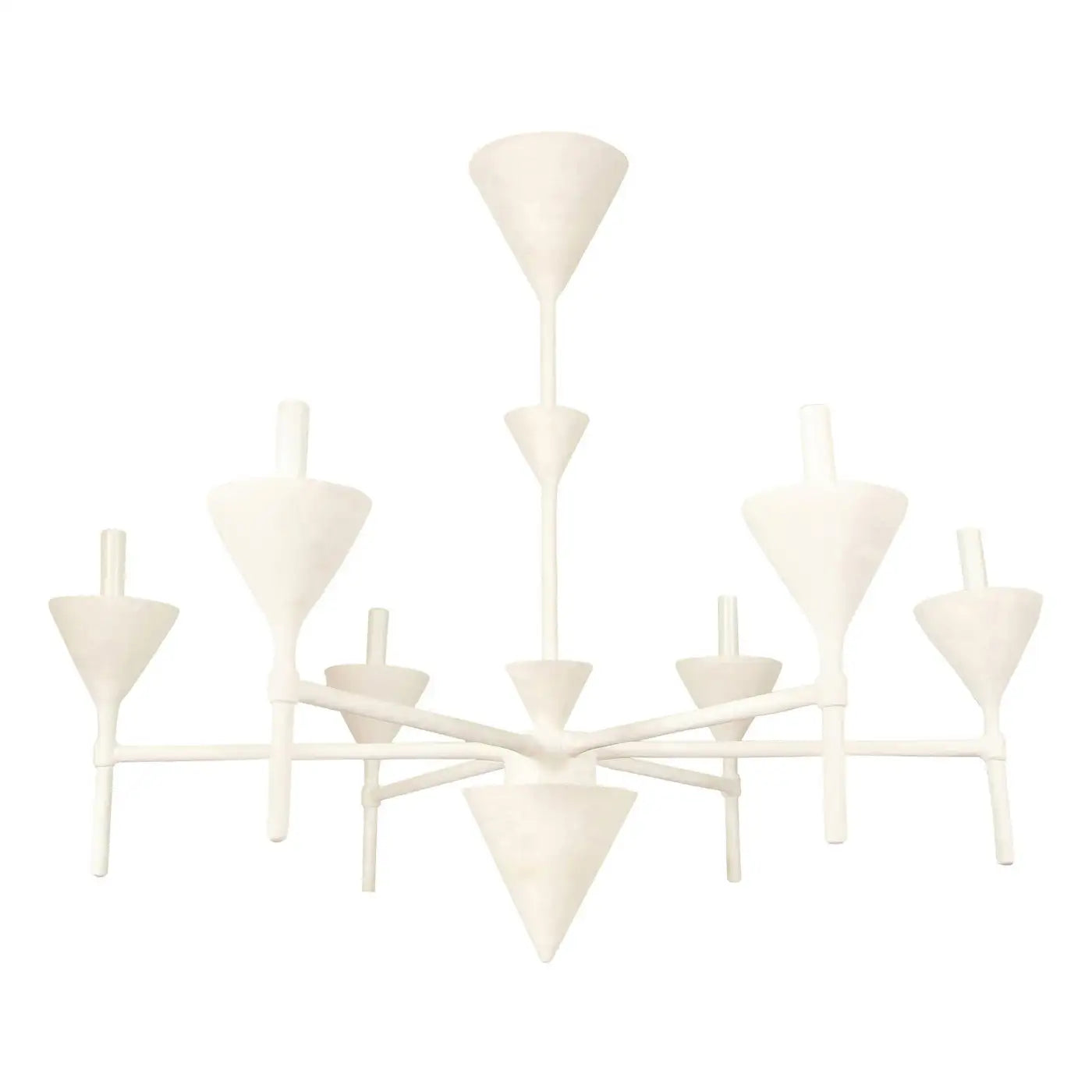 Custom Plaster Gaston Six-Arm Chandelier/ Fixture