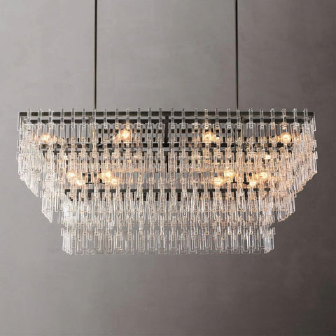 Nigel Rectangle Tiered Chandelier 62''W