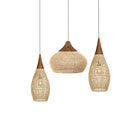 Braided Rattan Pendant Lamp