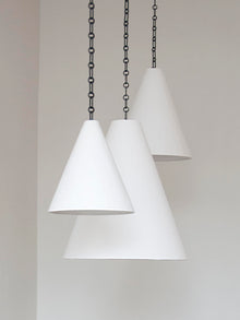 PLASTER CONE HANGING LIGHT