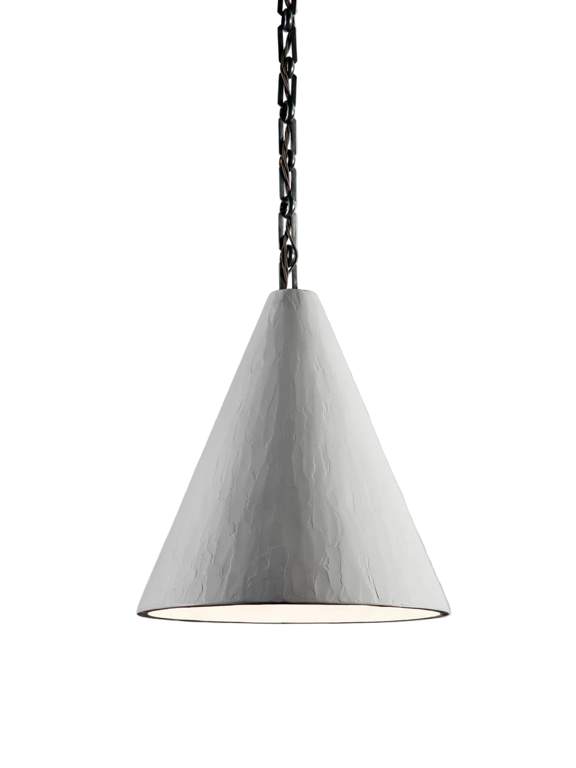 PLASTER CONE HANGING LIGHT