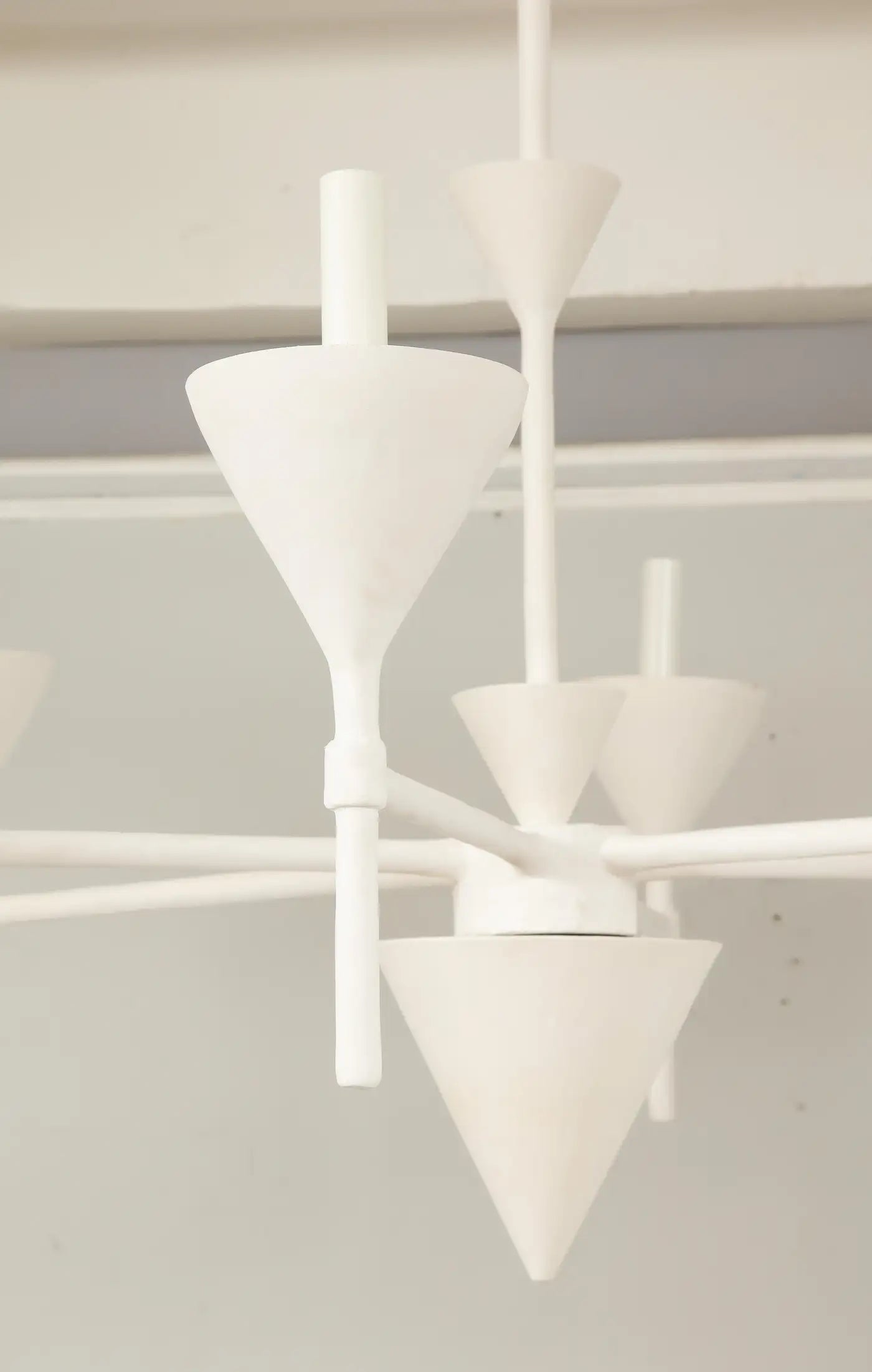 Custom Plaster Gaston Six-Arm Chandelier/ Fixture