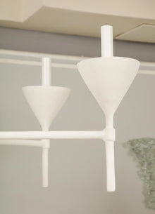 Custom Plaster Gaston Six-Arm Chandelier/ Fixture