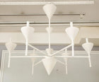 Custom Plaster Gaston Six-Arm Chandelier/ Fixture