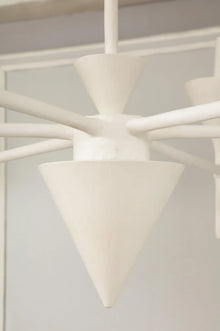 Custom Plaster Gaston Six-Arm Chandelier/ Fixture