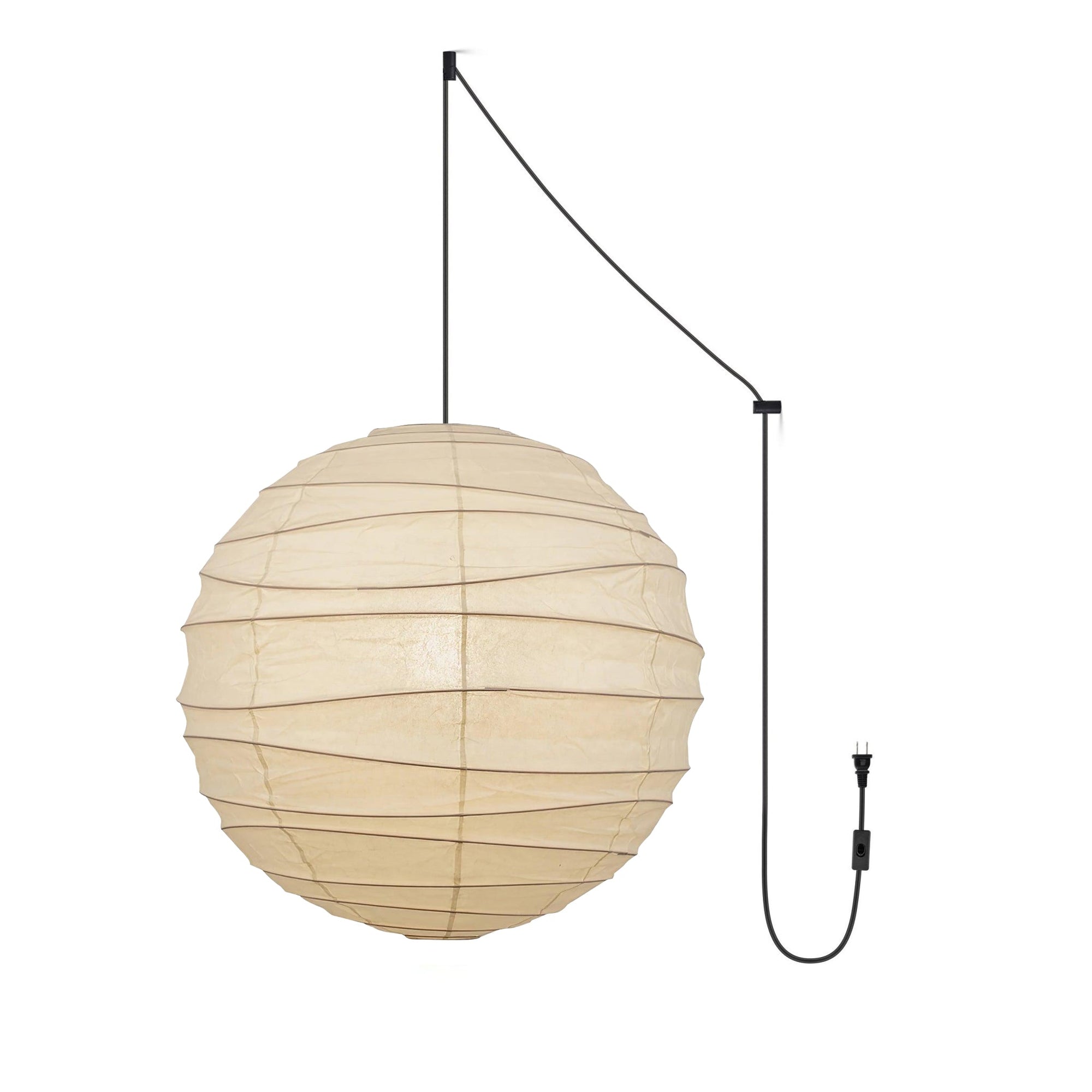 Washi Paper Pendant Swag Lamp