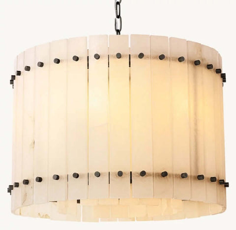Aurelius Alabaster Round Chandelier 22''