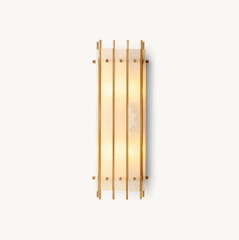 Aurelius Alabaster Rectangular Wall Sconce 25''