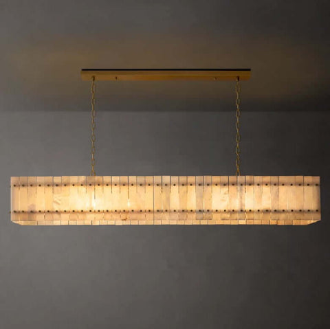 Aurelius Alabaster Linear Chandelier 72''