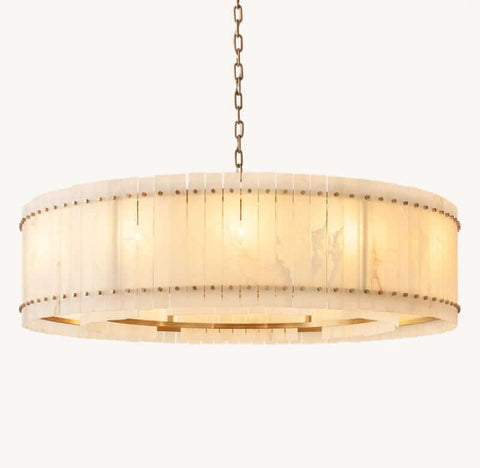 Aurelius Alabaster Round Chandelier 60''