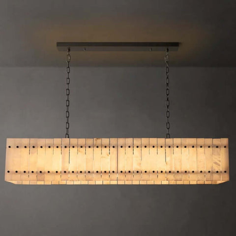 Aurelius Alabaster Linear Chandelier 54''