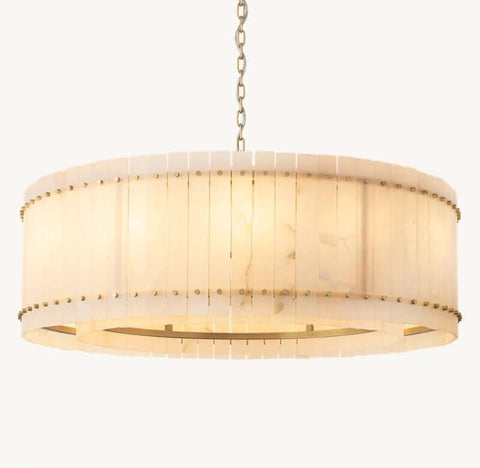 Aurelius Alabaster Round Chandelier 48''