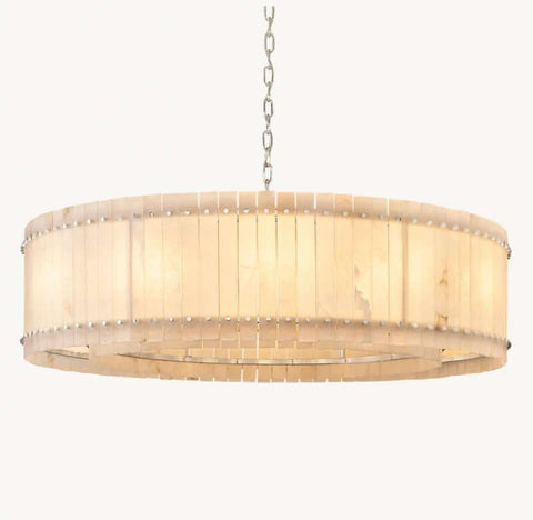 Aurelius Alabaster Round Chandelier 60''