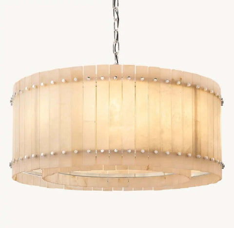 Aurelius Alabaster Round Chandelier 37''
