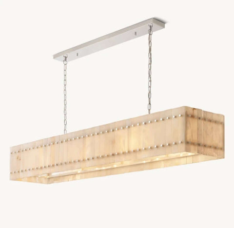 Aurelius Alabaster Linear Chandelier 72''