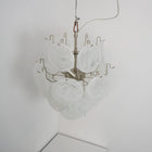 Aqua White Glass Murano Chandelier