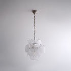 Aqua White Glass Murano Chandelier
